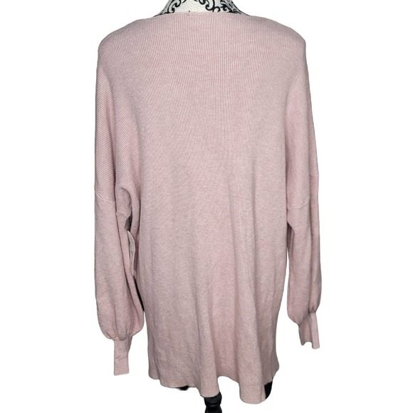 Arula Sweater Size XL Pink Peony V-Neck Long Sleeve Pullover - Picture 3 of 6